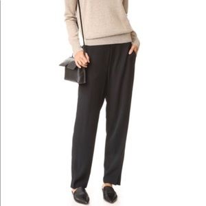Black Vince straight leg pull on pant
